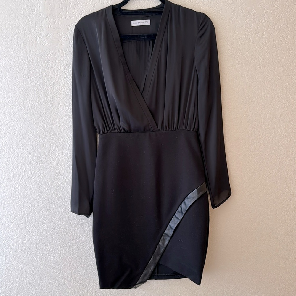 Bec&Bridge black conservative mini dress size 6